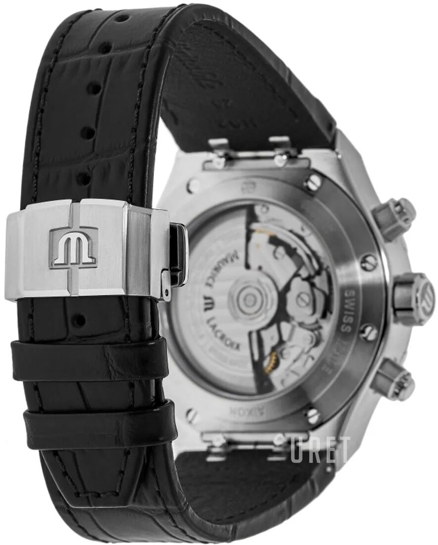 Aikon Svart/Läder Ø44 mm